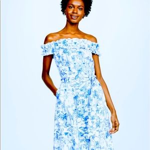 🌷Tory Burch Ivory and Linen Dress